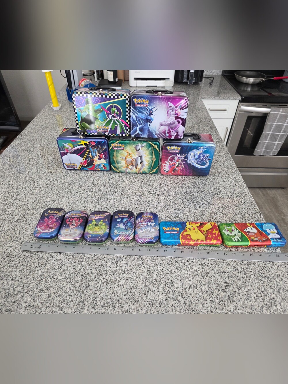Pokemon Empty Tin & Collector Box Lot - 12 In Total